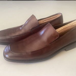 BANANA REPUBLIC - Moc toe loafers, brown, mens size 9.5M
